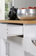 Crisfield Kitchen Cart with Locking Wheels