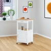 Tolia Solid Wood Kitchen Cart and Locking Wheels