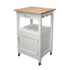 Tolia Solid Wood Kitchen Cart and Locking Wheels