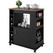 weran Kitchen Cart with Locking Wheels