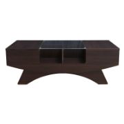 Madilynn Trestle Coffee Table with Storage