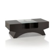 Madilynn Trestle Coffee Table with Storage