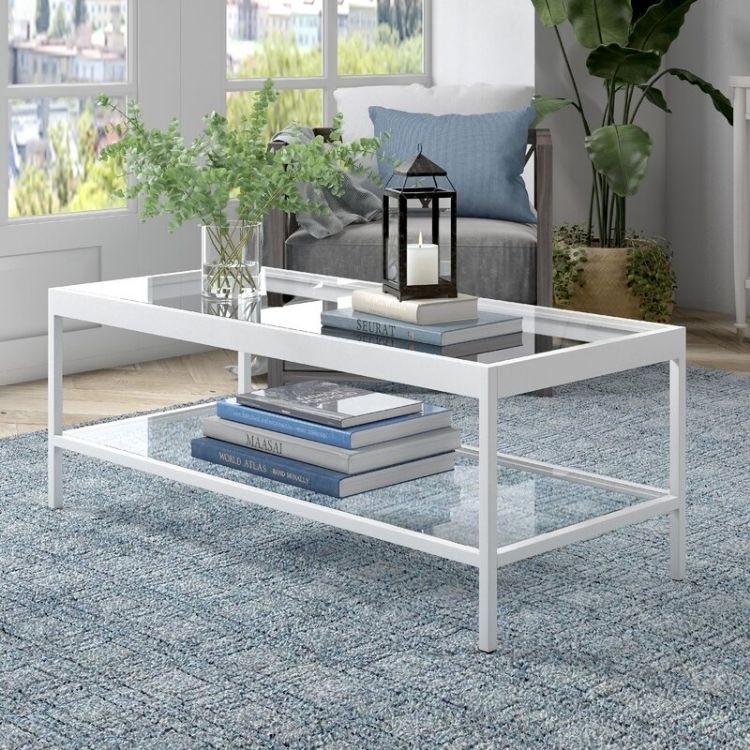 Seral 4 Legs Coffee Table with Storage