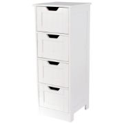 Bath Vida Priano Bathroom 4 Drawer Floor Standing Cabinet Unit Storage Wood