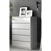 Picture of Lineify Black 5 drawers chest