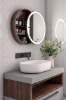 Picture of Aviana movable Round mirror with storage