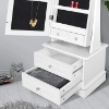 Picture of Rotana White Jewelry Armoire with Mirror