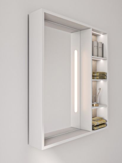 Picture of Cavena Led Mirror Cabinet With Shelves