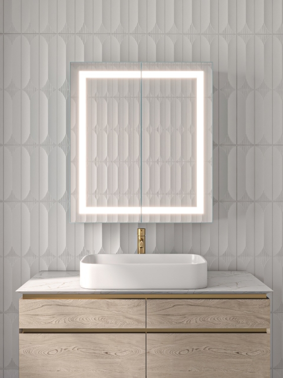 Picture of Roca Led Bathroom Mirror with Storage unit 