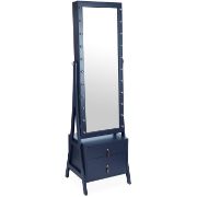 Picture of Caulin Wide Hand Painted Jewelry Armoire with Mirror