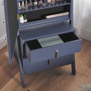 Picture of Caulin Wide Hand Painted Jewelry Armoire with Mirror