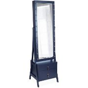Picture of Caulin Wide Hand Painted Jewelry Armoire with Mirror