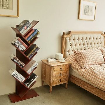Show details for Pibble 9 -Tier Standard Bookcase - Brown Picture of Pibble 9 -Tier Standard Bookcase - Brown
