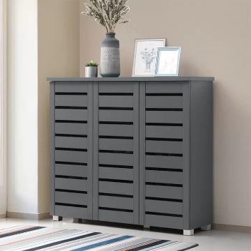 Show details for Swisst 15 Pair Shoe Storage Cabinet - 8 shelves Picture of Swisst 15 Pair Shoe Storage Cabinet - 8 shelves