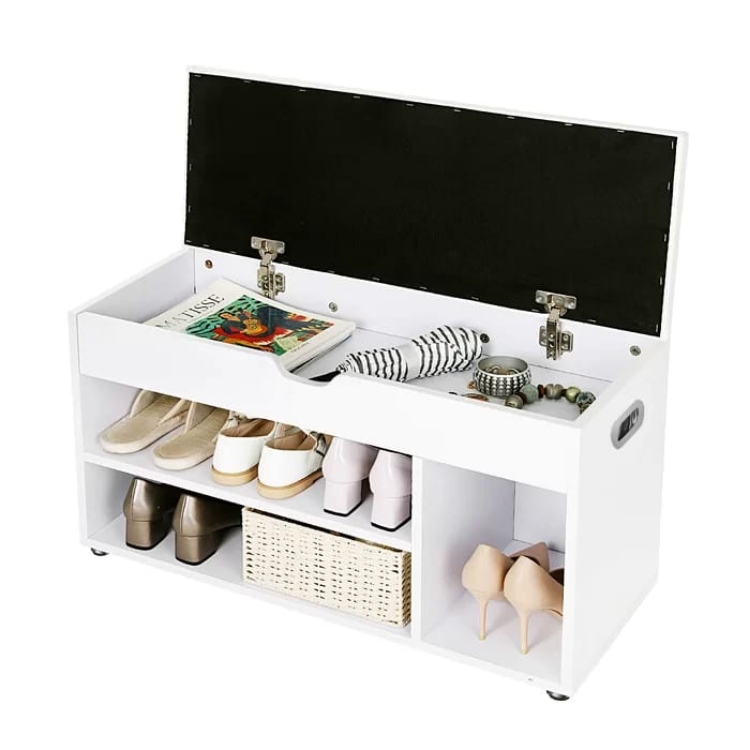 Picture of Entryway 8 Pair Shoe Storage Bench