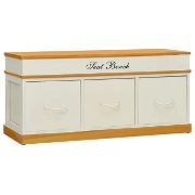 Picture of Zuzdi Wooden Storage Bench - 3 drawers