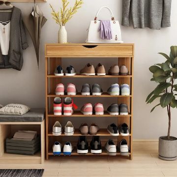 Show details for Havanna 20 Pair Shoe Rack - 5 Shelves Picture of Havanna 20 Pair Shoe Rack - 5 Shelves