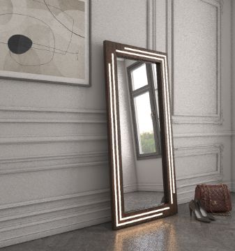 Show details for Valia wall mirror with light Picture of Valia wall mirror with light