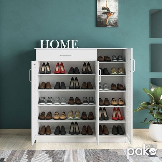 Picture of slatty 30 Pair Shoe Storage Cabinet