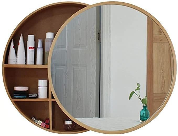 Order your round decorative mirror from Revvvd with storage unit | revvvd