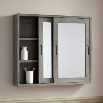 Show details for Amber Mirror with Storage Space Picture of Amber Mirror with Storage Space