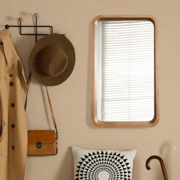 Axania Rectangle Wood Wall Mirror Axania Rectangle Wood Wall Mirror