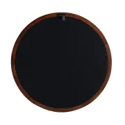 Amane Round Solid Wood Wall Mirror