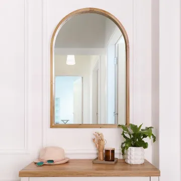 Axal Arch Wood Wall Mirror Axal Arch Wood Wall Mirror