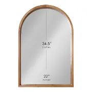 Axal Arch Wood Wall Mirror