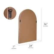 Axal Arch Wood Wall Mirror