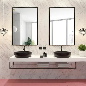 Eppinger Rectangle Metal Wall Mirror (Set of 2) Eppinger Rectangle Metal Wall Mirror (Set of 2)
