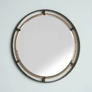 Wylie Round Metal Wall Mirror