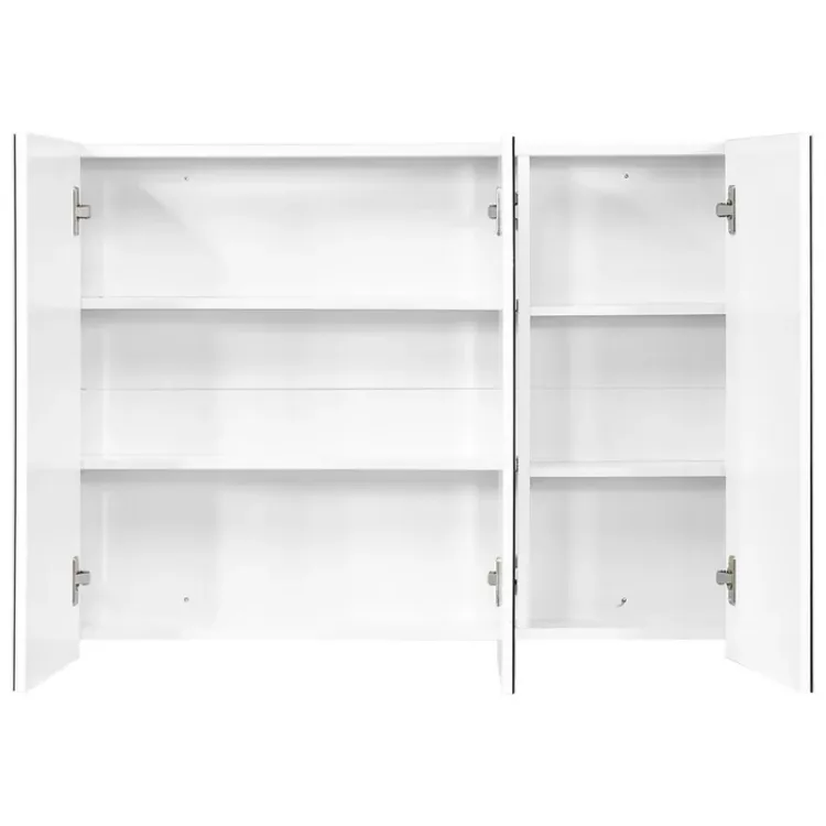 Romer Surface Mount Frameless 3 Door Medicine Cabinet with 6 Adjustable Shelves