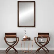 Meade Ebony Bronze, Brown Framed Wall Mirror, Rectangular Vanity Mirror