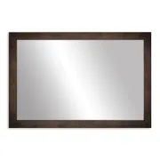 Meade Ebony Bronze, Brown Framed Wall Mirror, Rectangular Vanity Mirror