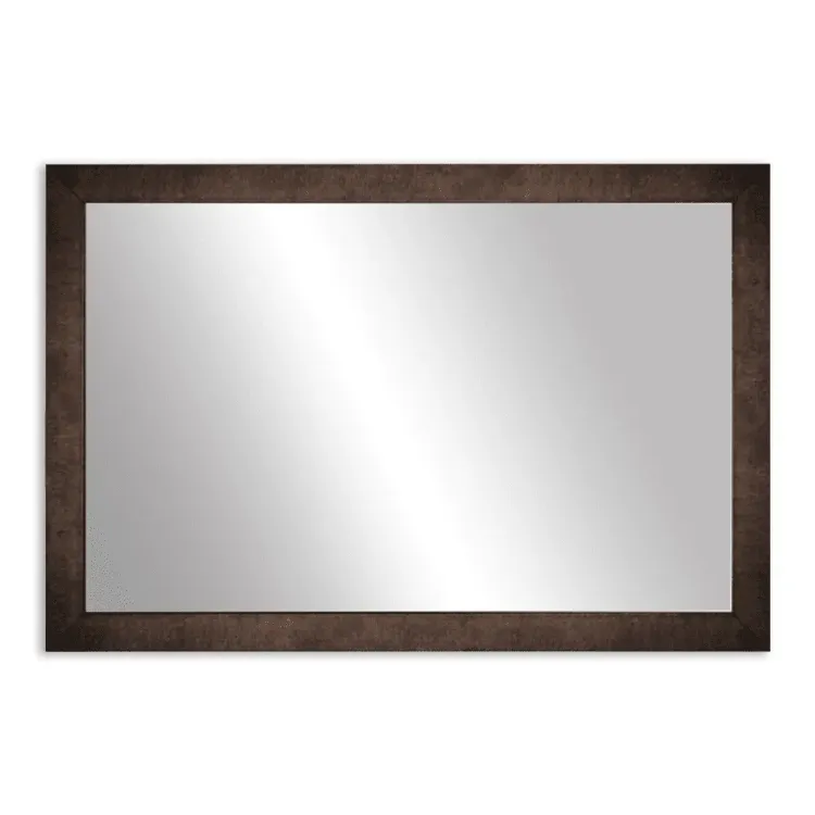 Meade Ebony Bronze, Brown Framed Wall Mirror, Rectangular Vanity Mirror