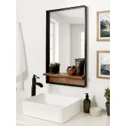 Orenthia Rectangle Metal Wall Mirror