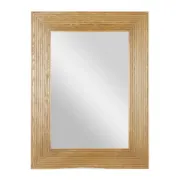 DecMode Rectangle Wall Mirror Brown