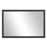 Geneva Black Framed Wall Mirror  Rectangular Vanity Mirror