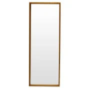 Brown Rectangle Wood Leaner Mirror 