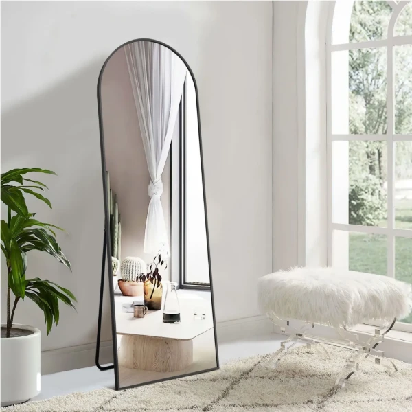 Neutype Aluminum Alloy Full-length Mirror Arch Decorative Mirror