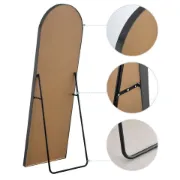 Neutype Aluminum Alloy Full-length Mirror Arch Decorative Mirror 