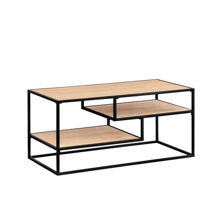 Dunning Myrie Contemporary Two-Tone Metal Coffee Table