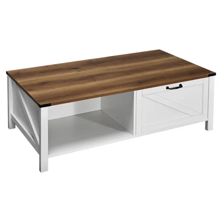 Learoy 4 Legs Coffee Table With Storage 