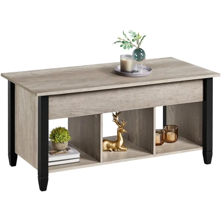 Lemmons Lift Top 4 Legs Coffee Table with Storage