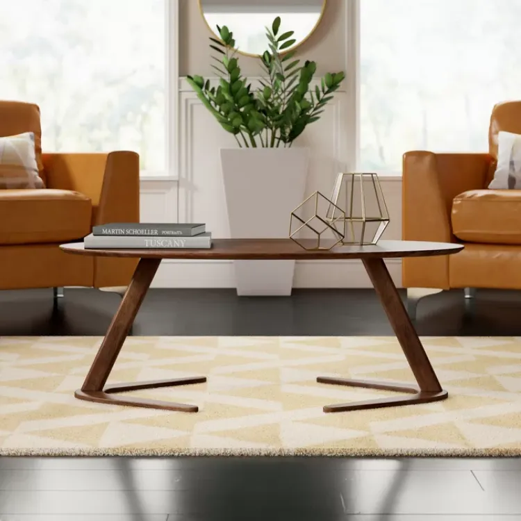 Bardem Solid Wood Abstract Coffee Table