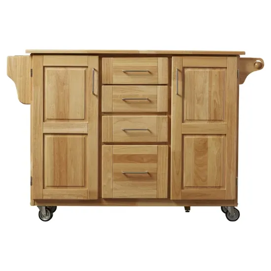 Aadham 52.5'' Wide Rolling Kitchen Cart