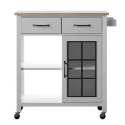 Amata 32'' Wide Rolling Kitchen Cart