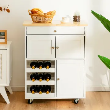 Asac Rolling Kitchen Island with Storage Asac Rolling Kitchen Island with Storage