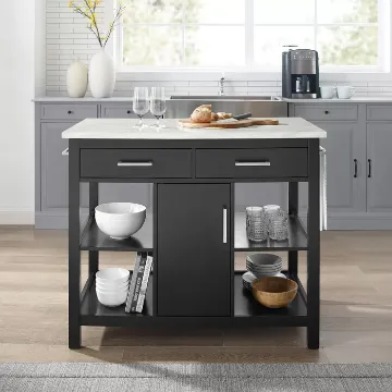 Flury Small Kitchen Island with storage Flury Small Kitchen Island with storage